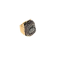 Sohi Crystal Crest Cocktail Ring