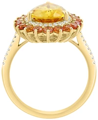 Effy Collection Citrine (3-3/5 ct. t.w.) & Diamond (3-5/8 ct. t.w.) Ring in 14k Yellow Gold