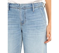 Liverpool Los Angeles Petite Weekender Wide-Leg Jeans