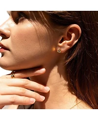 Spero London Triangle Sterling Silver Stud Earring