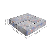 Sugift 4-Piece Modular Kids Play Couch with Glow-in-the-Dark Fabric and Washable Covers