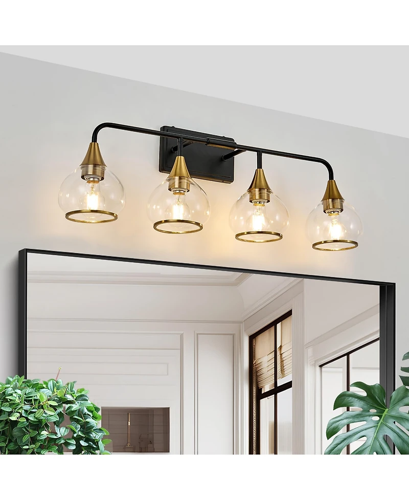 Midola 31" Modern 4-Light Vanity Wall Sconce