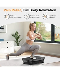 Fed Fitness Vibration Plate Exercise Machine, for Lymphatic Drainage, Power Platform Weight Loss, Toning, Wellness