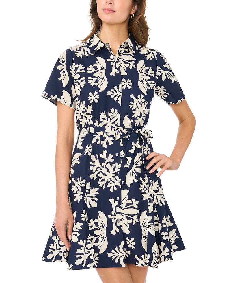 Msk Petite Flutter Sleeve Fit & Flare Dress
