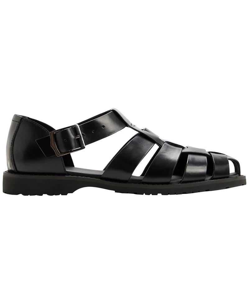 Gh Bass Men's Classic Leather Fisherman Buckle Sandals