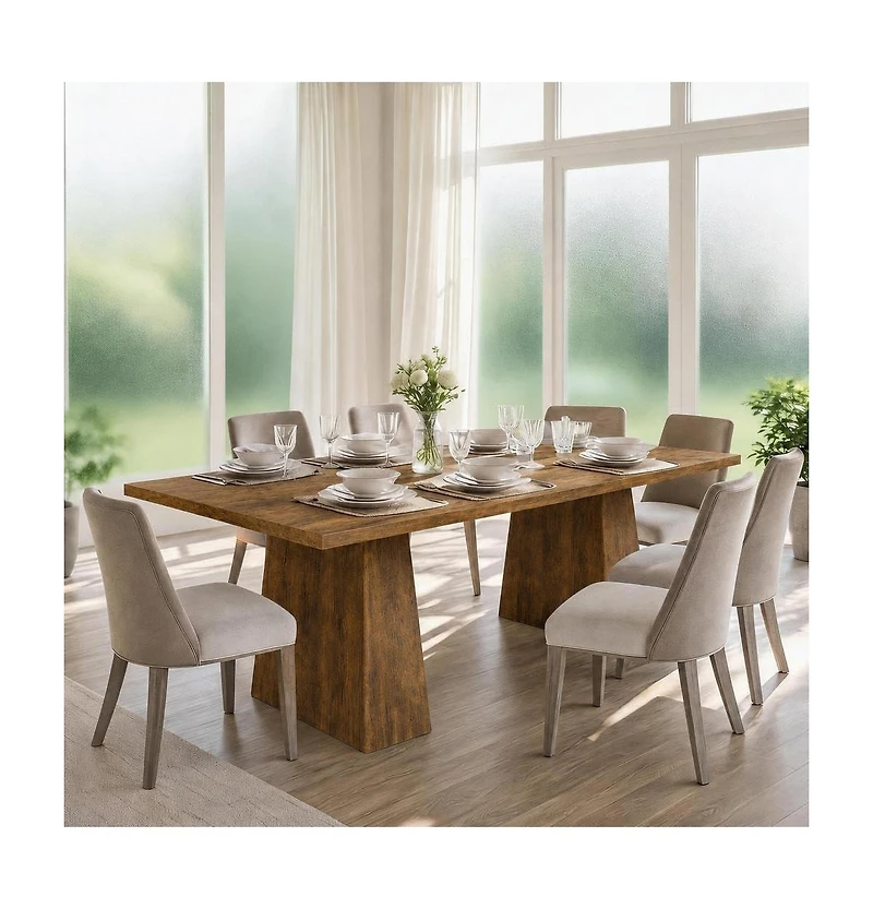 gaomon Modern 71-Inch Kitchen Dining Table for 6-8 People Family Use, for Kitchen, Office