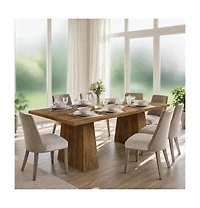 gaomon Modern 71-Inch Kitchen Dining Table for 6-8 People Family Use, for Kitchen, Office