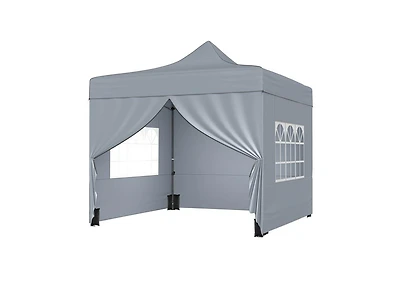 Boyel Living 10 x Feet Pop up Canopy Tent With 4 Removable Sidewalls And Wheeled Bag