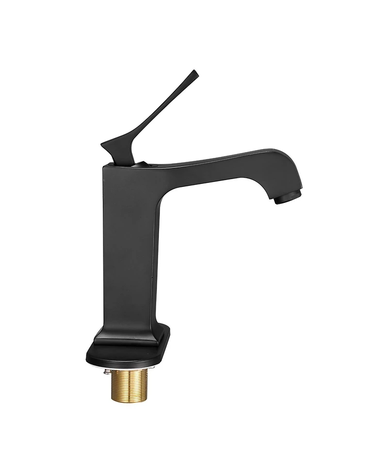 Midola Single Handle Sink Faucet, Finish Faucet Kitchen Sink, Kitchen Water Faucets with Push-Button Drain, Suitable for Bathroom