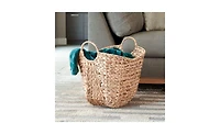 Household Essentials Water Hyacinth Basket with Handles