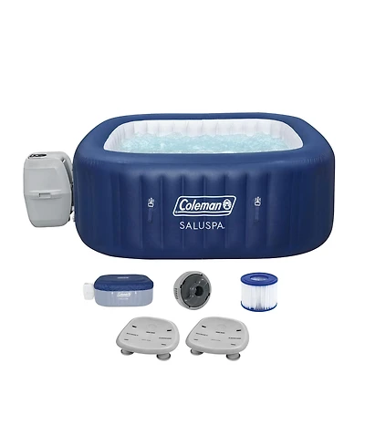 Bestway Coleman Hawaii AirJet Hot Tub with 2 Pack SaluSpa Non Slip Spa Seat