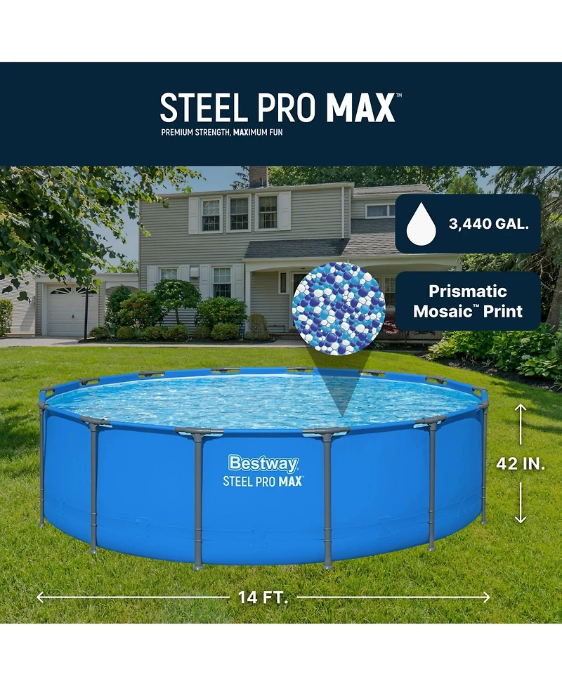 Bestway Steel Pro Max Metal Frame Above Ground Pool Only