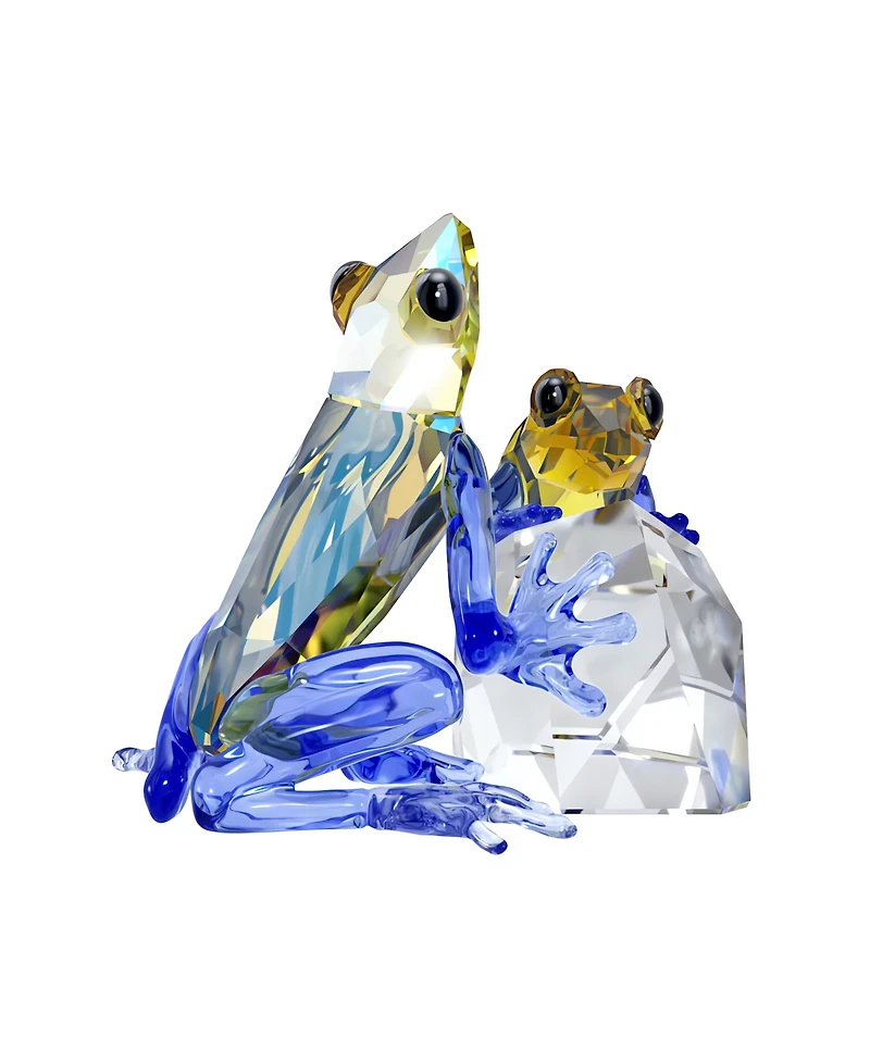 Swarovski Idyllia Frog and Baby Crystal Figurine