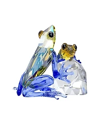 Swarovski Idyllia Frog and Baby Crystal Figurine