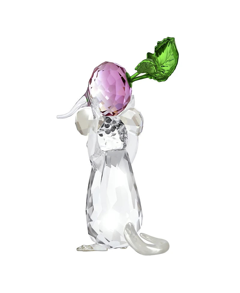 Swarovski Idyllia Mouse and Radish Crystal Figurine