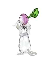 Swarovski Idyllia Mouse and Radish Crystal Figurine