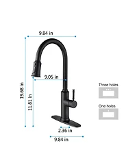 Phying Kitchen Faucet with Pull Out Spraye
