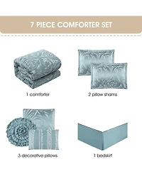 Stratford Park Alameda Floral 7-Pc. Comforter Set