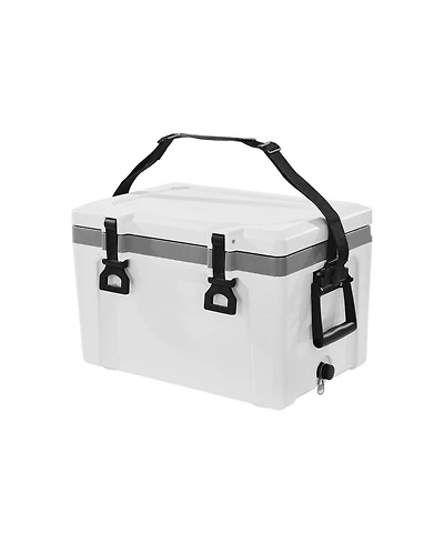 Cozito Portable Cooler, Hard Cooler with Handles, Strap and Pe Pp Insulated Body