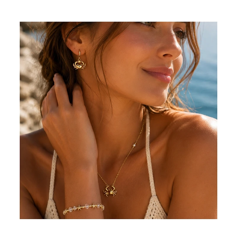 Dloria Golden Crab Pearl Necklace