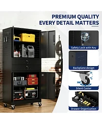 Viyet 71-Inch Metal Tool Cabinet