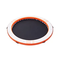 Sugift Inflatable Floating Dock 8 ft Round with 5 ft Trampoline Mesh Pool and Ladder