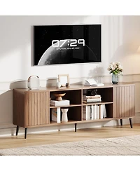 gaomon Mid-Century Modern Tv Stand for Tvs Up to 75"