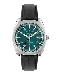 Aston Martin F1 Men's Automatic Leather Strap Watch 41mm