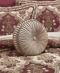 J Queen New York Phyllis Tufted Decorative Pillow, 15" Round