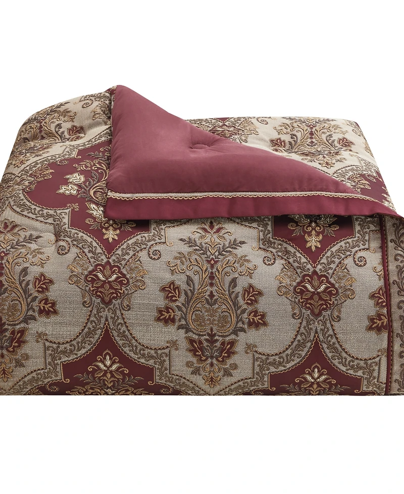 J Queen New York Phyllis Woven Damask 4-Piece Comforter Set
