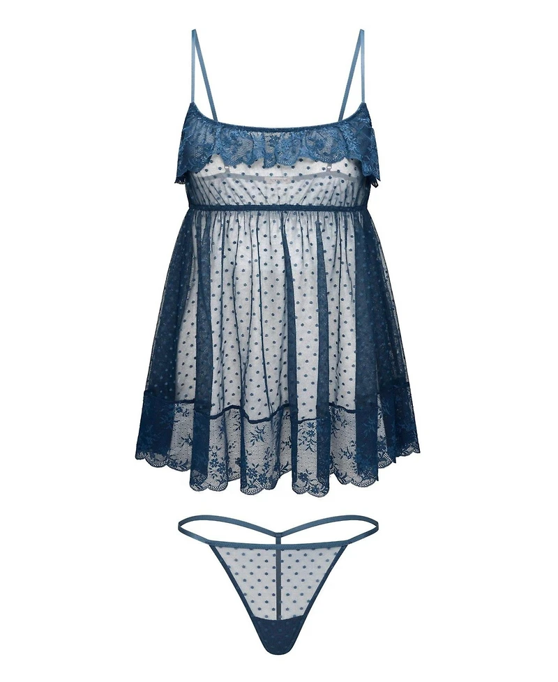 Adore Me Women's Audrey Babydoll and G-String Set Lingerie