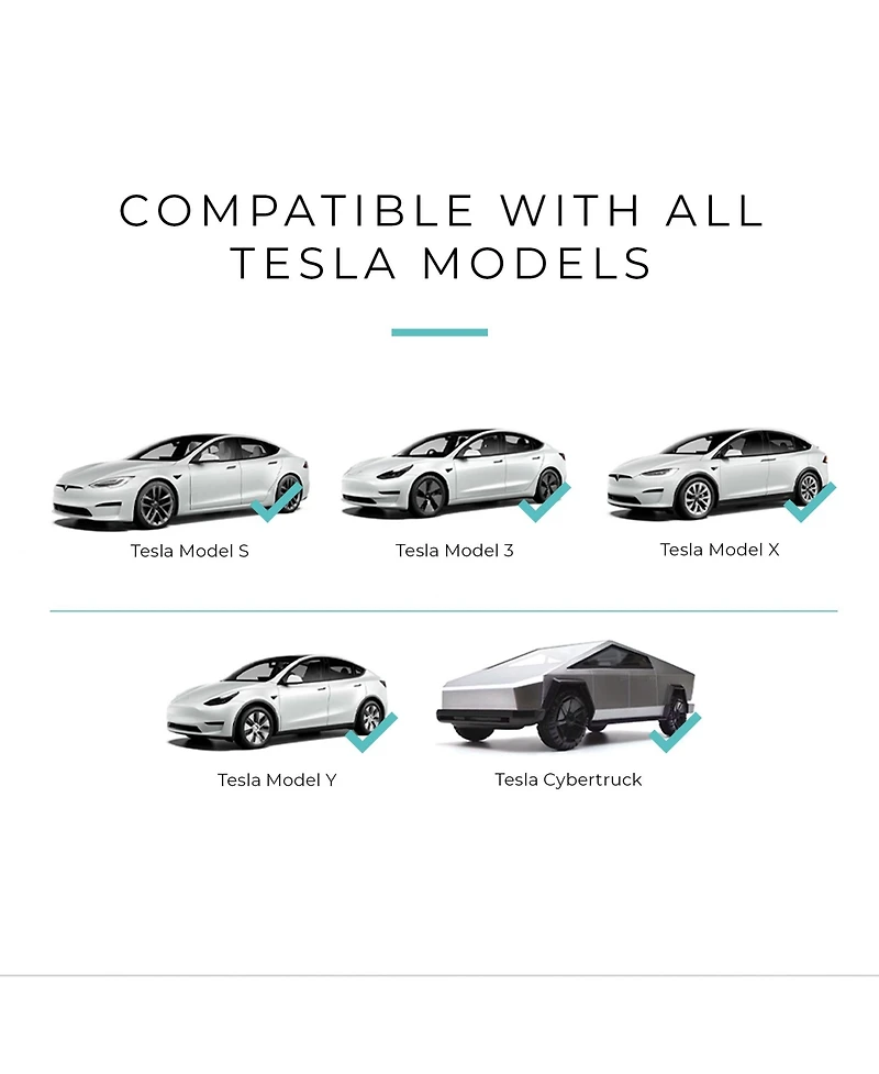 Lectron Level 1 Tesla Charger WiFi 120V 15A Nema 5-15 Nacs Evse 16feet