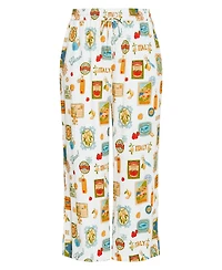 City Chic Plus Amore Print Wide Leg Pant