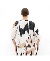 City Chic Women's Alexi Exhibit Print Top