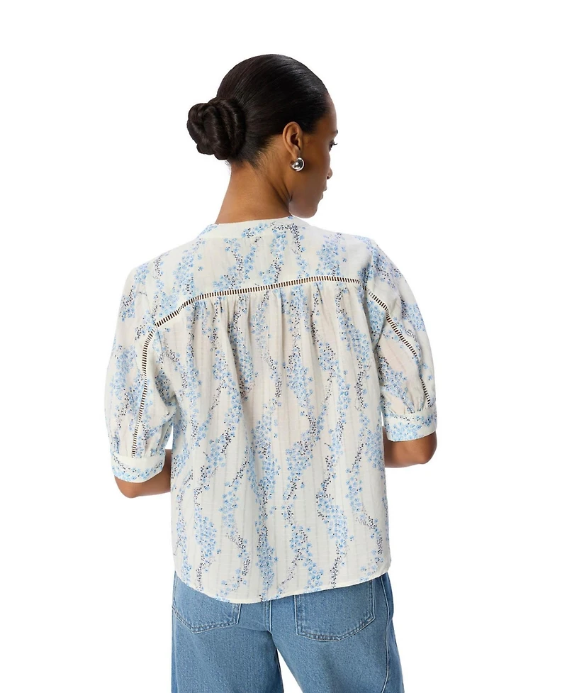 Whistles Women's Ditsy Stem Textured Shirt