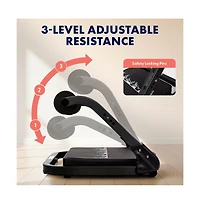 Squatz Ab Machine for Core Workout, Adjustable Sit-Up Trainer with Auto Rebound, 3 Resistance Levels