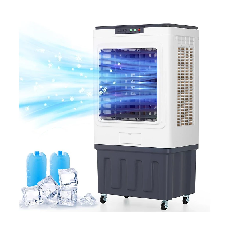 Topteng Evaporative Air Cooler for Outdoor – 3000 Cfm, 16 Gal Tank & 110° Oscillation