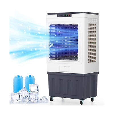 Topteng Evaporative Air Cooler for Outdoor – 3000 Cfm, 16 Gal Tank & 110° Oscillation