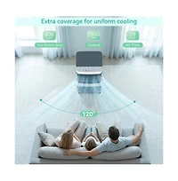 Topteng 3-in-1 Evaporative Air Cooler – 8.5 Gal Tank, 120° Swing & Remote for Living Room