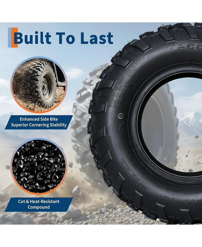 gaomon Tires Tubeless All-Terrain Off-Road Tires for Mud Sand Rock Trail Heavy
