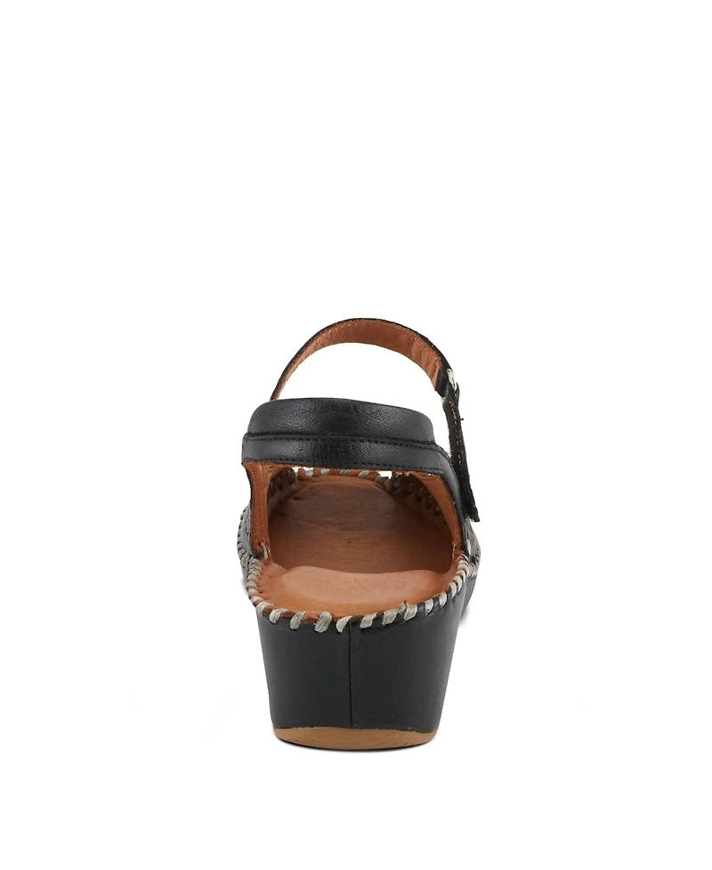 Spring Step Women's Santonio Wedges with Leather Upper