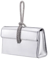 Nina Crystal Cord Handle Flap Small Handbag