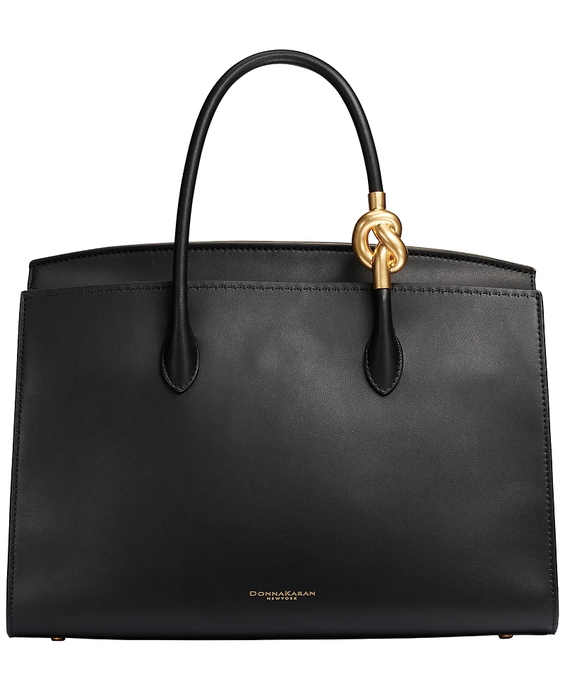 Donna Karan New York Loden Leather Large Satchel Handbag