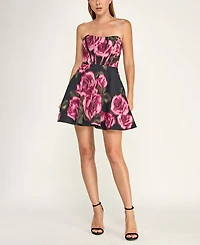 Seni & Cade Juniors' Strapless Mini Dress