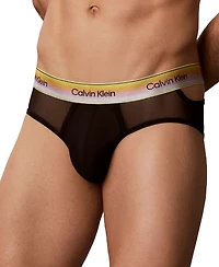 Calvin Klein Men's 1-Pack Pride Mesh Hip Brief Underwear