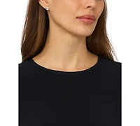 CeCe Women's Short-Sleeve Pleated Hem Top