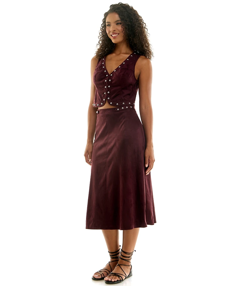 Seni & Cade Juniors' V-Neck Skirt Set