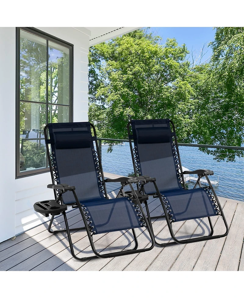 Inolait Outdoor Folding Zero Gravity Reclining Lounge Chair