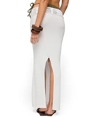 Edikted Women's Maven Crochet Waist Knit Maxi Skirt