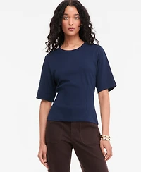 On 34th Women's Tie-Back Interlock T-Shirt, Macy's Exclusive